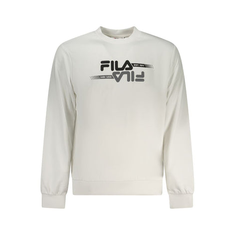 Fila White Polyester Men Sweatshirt Fila