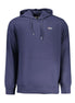 Fila Blue Cotton Mens Sweatshirt with Hood Fila