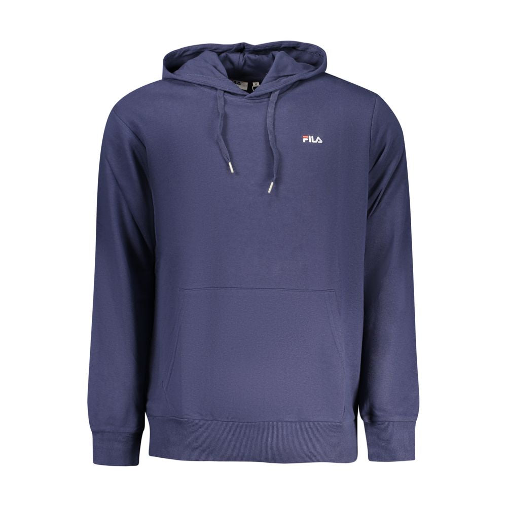 Fila Blue Cotton Mens Sweatshirt with Hood Fila