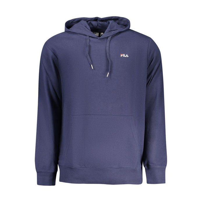Fila Blue Cotton Mens Sweatshirt with Hood Fila