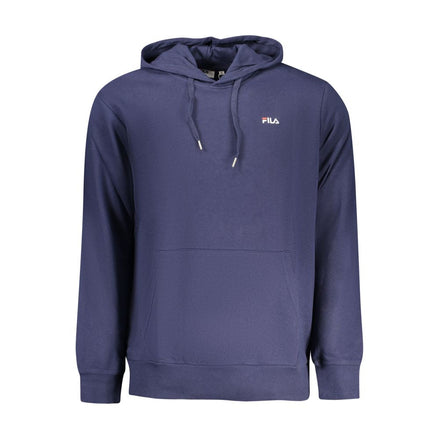 Fila Blue Cotton Mens Sweatshirt with Hood Fila