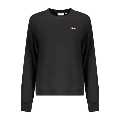 Fila Black Organic Cotton Women Sweatshirt Fila