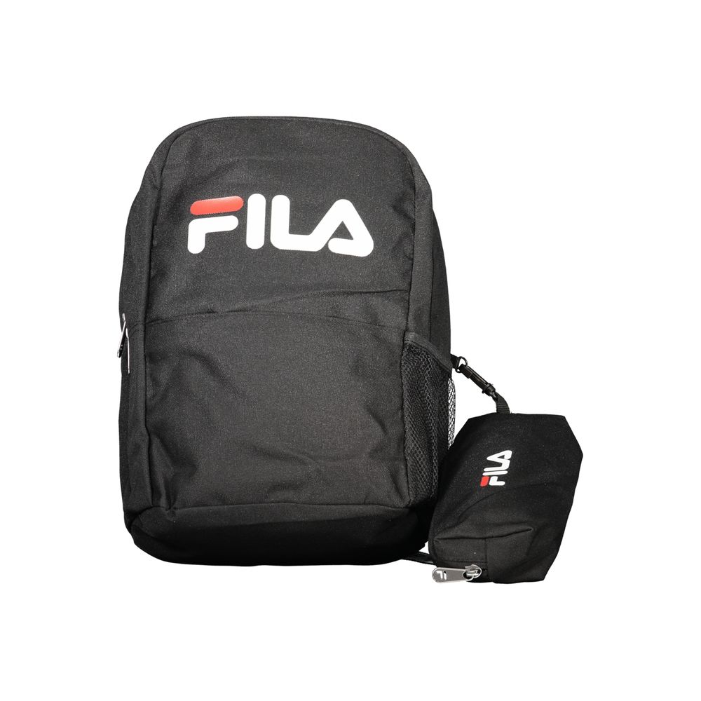 Fila Black Polyester Men Backpack Fila