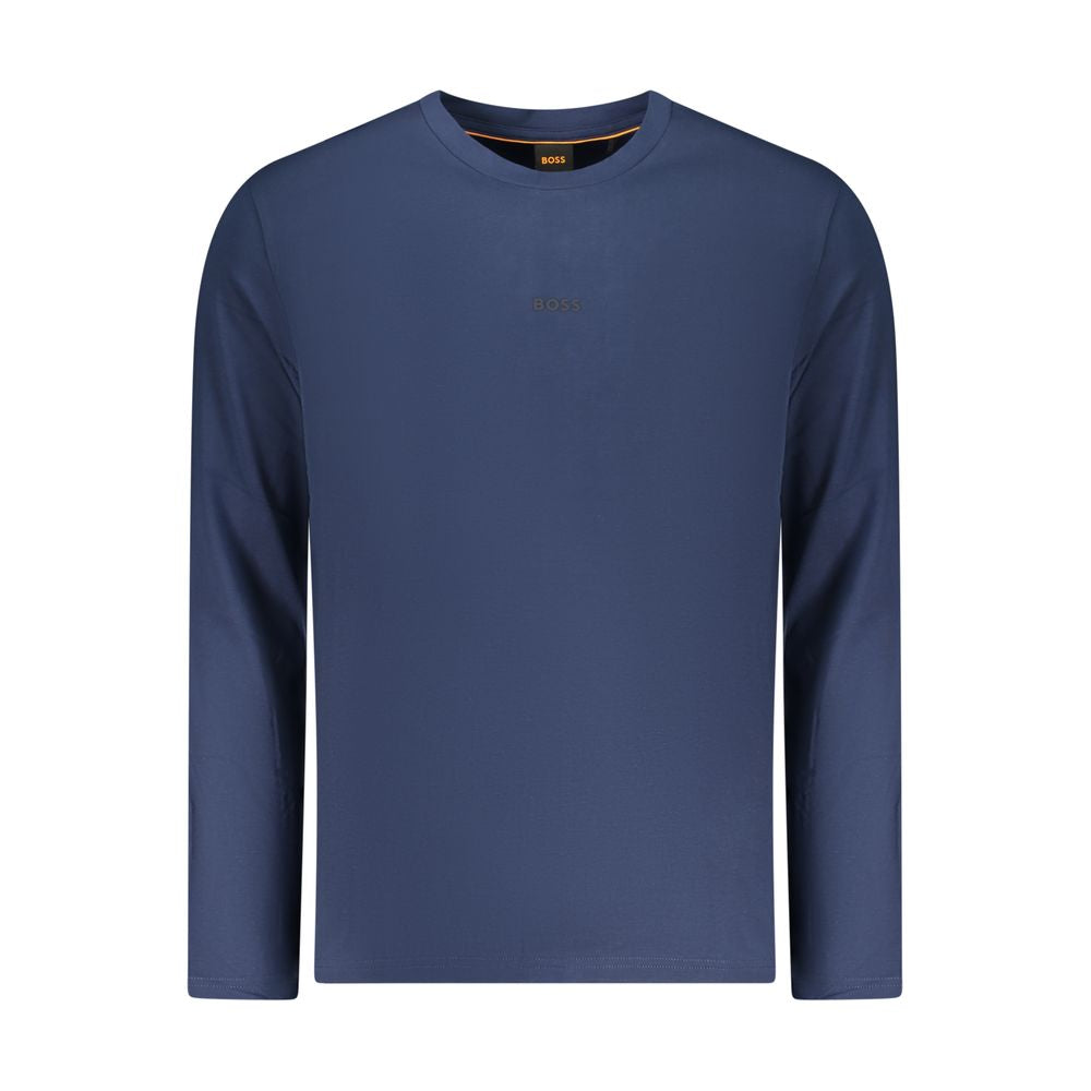 Hugo Boss Blue Organic Cotton Men T-Shirt Hugo Boss