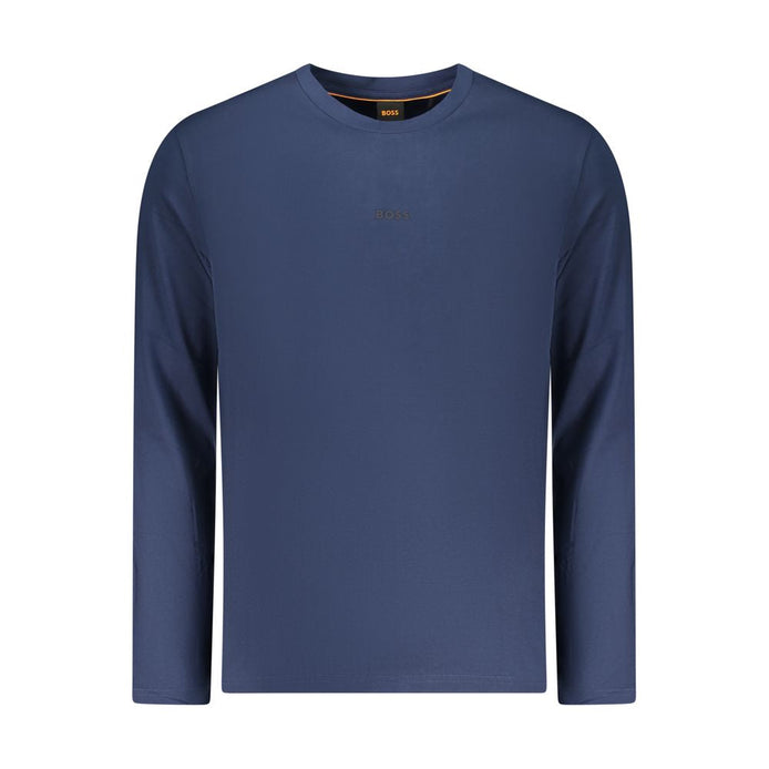 Hugo Boss Blue Organic Cotton Men T-Shirt Hugo Boss
