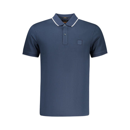 Hugo Boss Blu Cotton Men Polo Hugo Boss