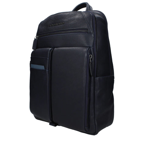 Piquadro Blue Leather Backpack Piquadro