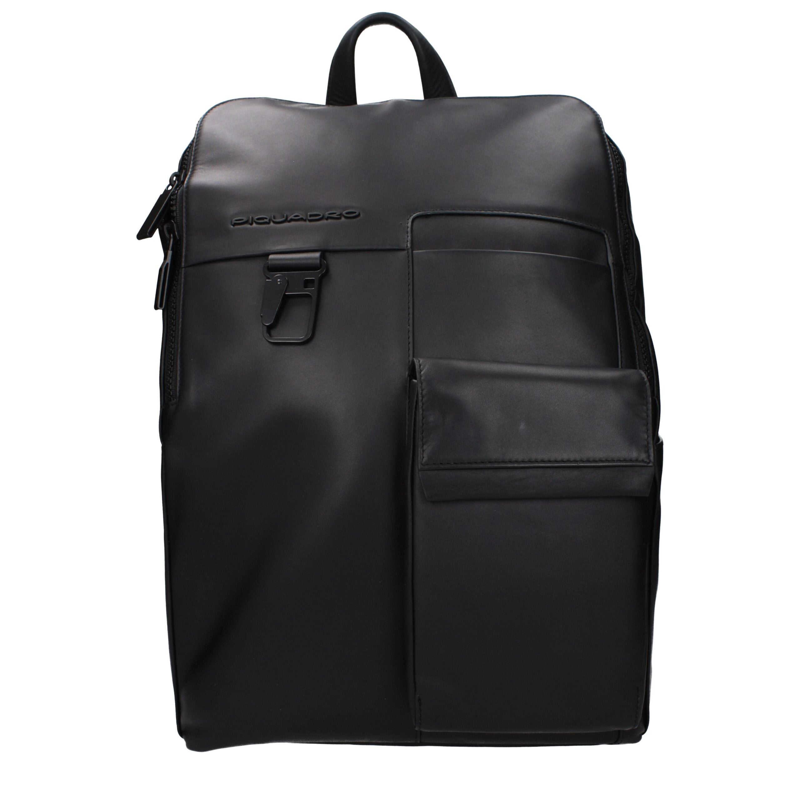Piquadro Black Leather Backpack Piquadro
