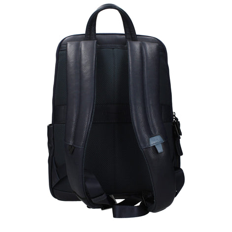 Piquadro Blue Leather Backpack Piquadro