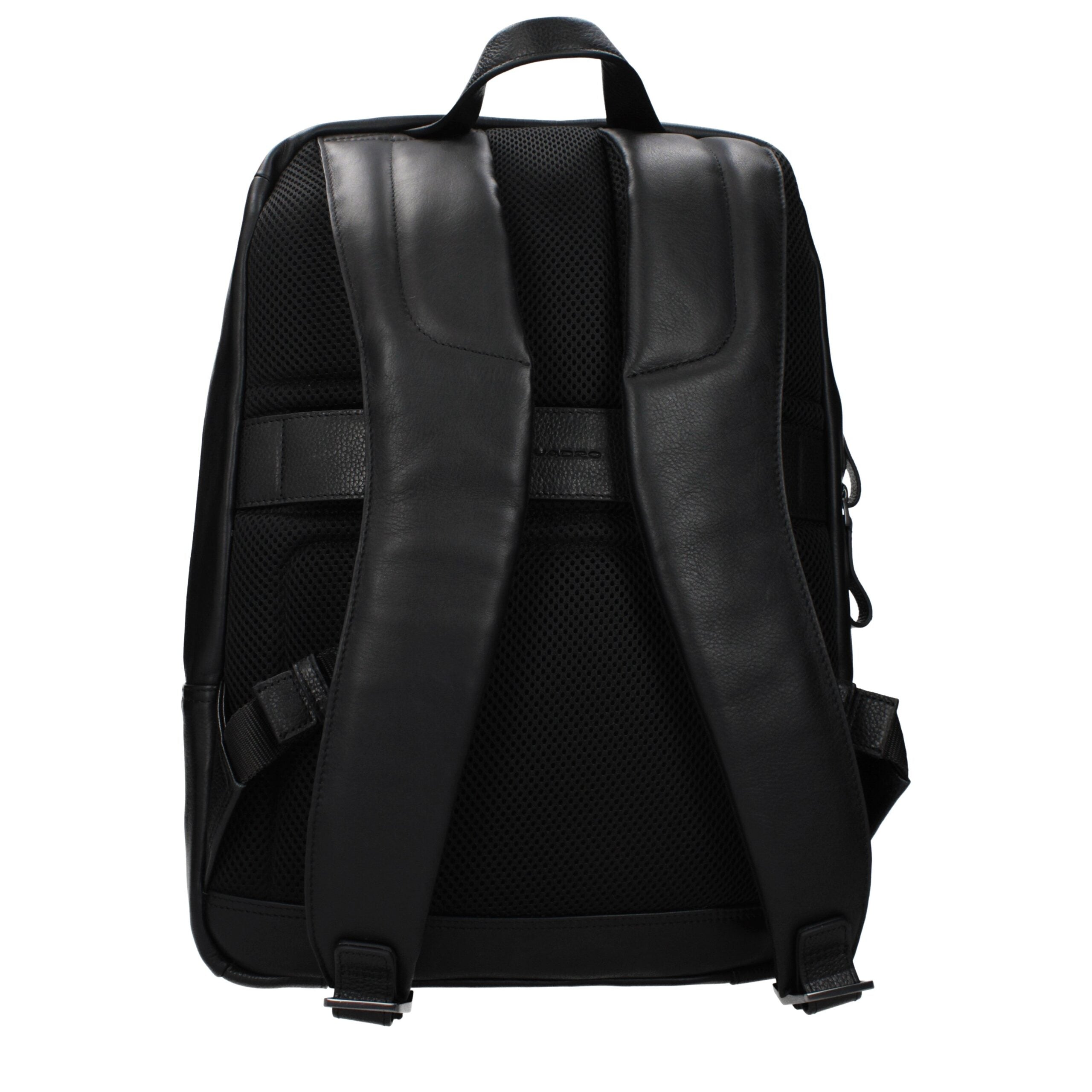 Piquadro Black Leather Backpack Piquadro