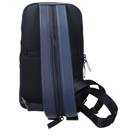 Piquadro Blue Leather Backpack Piquadro