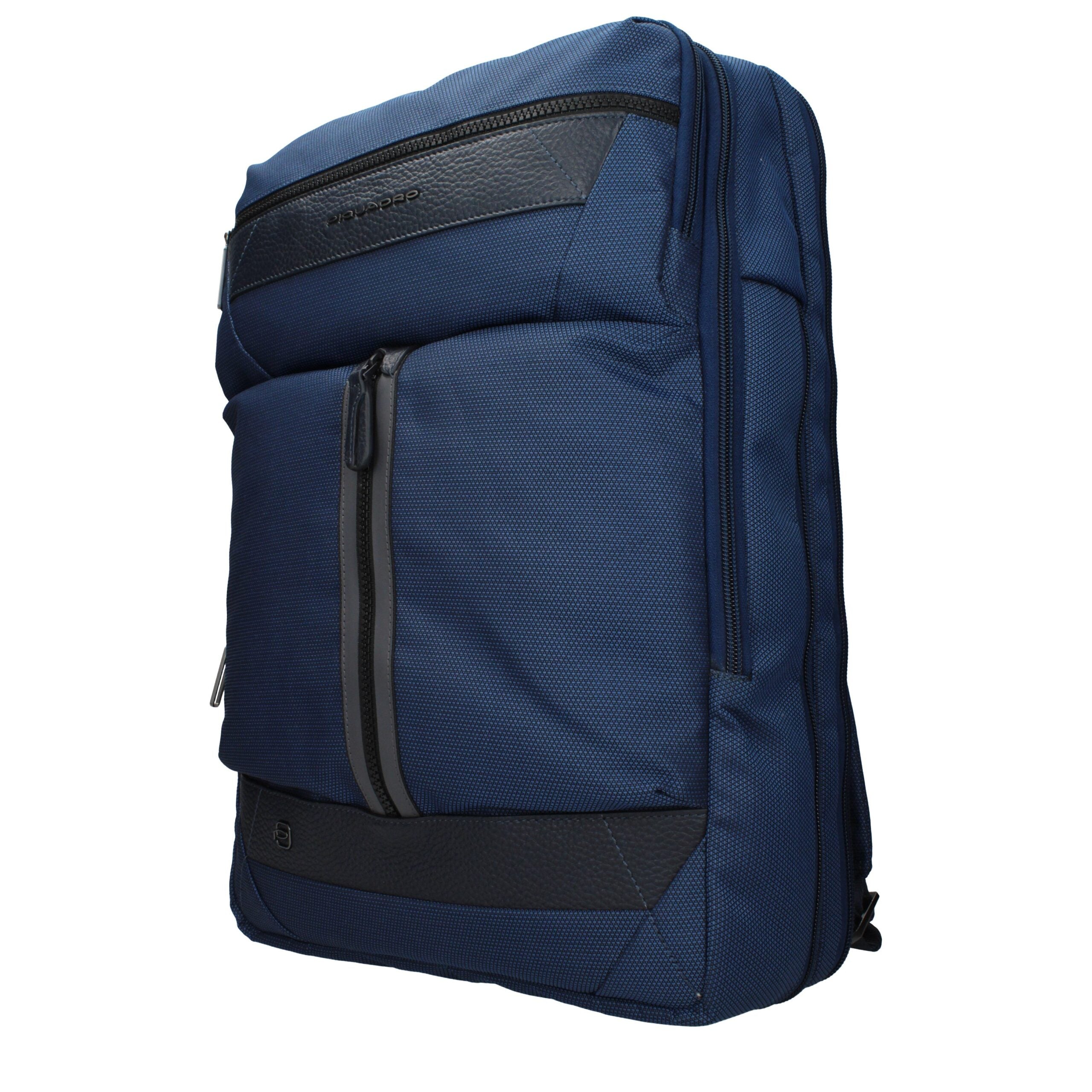 Piquadro Blue Fabric Backpack Piquadro