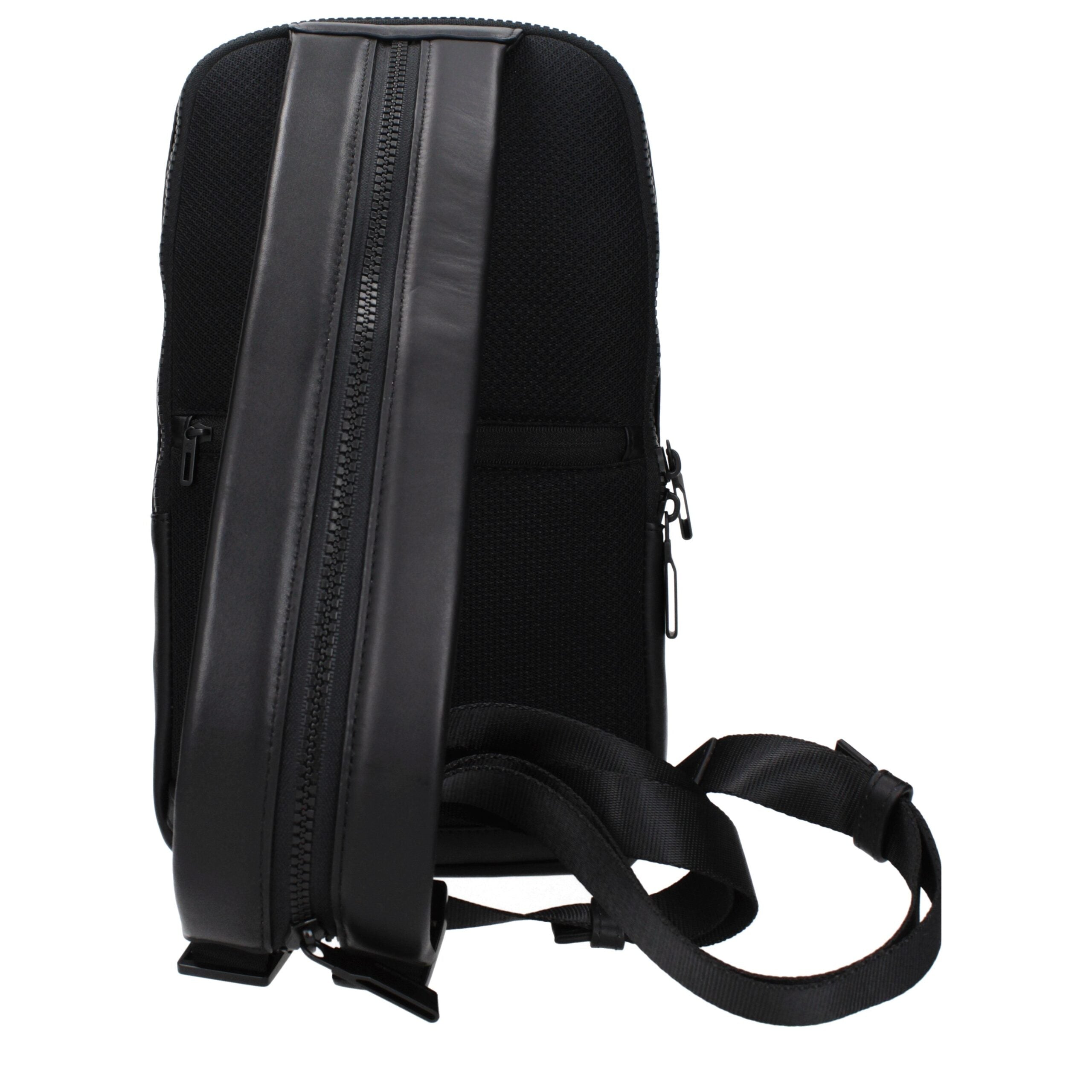 Piquadro Black Leather Backpack Piquadro