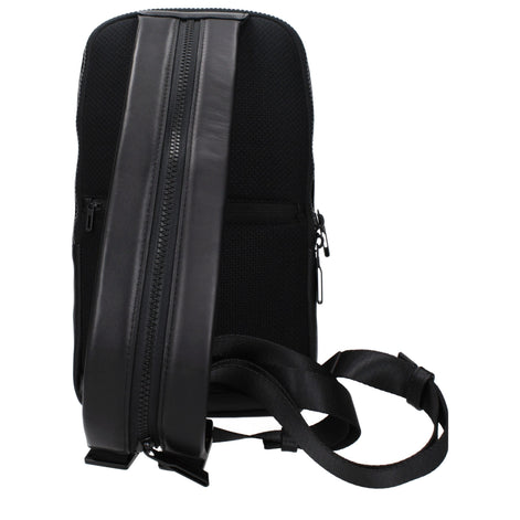 Piquadro Black Leather Backpack Piquadro