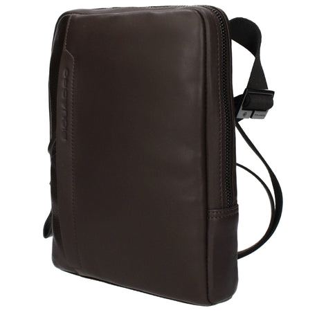 Piquadro Brown Leather Crossbody Bag Piquadro