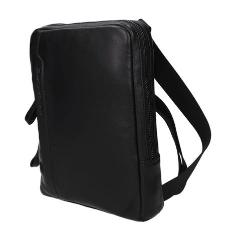 Piquadro Black Leather Crossbody Bag Piquadro