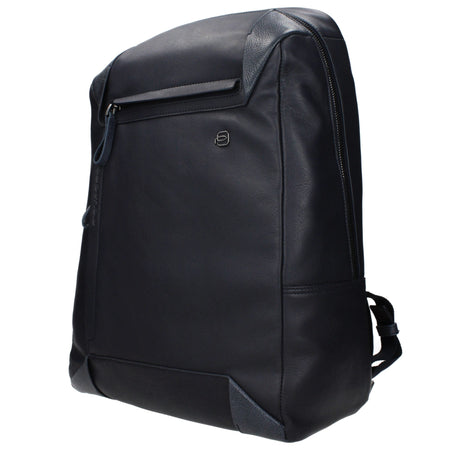 Piquadro Blue Leather Backpack Piquadro