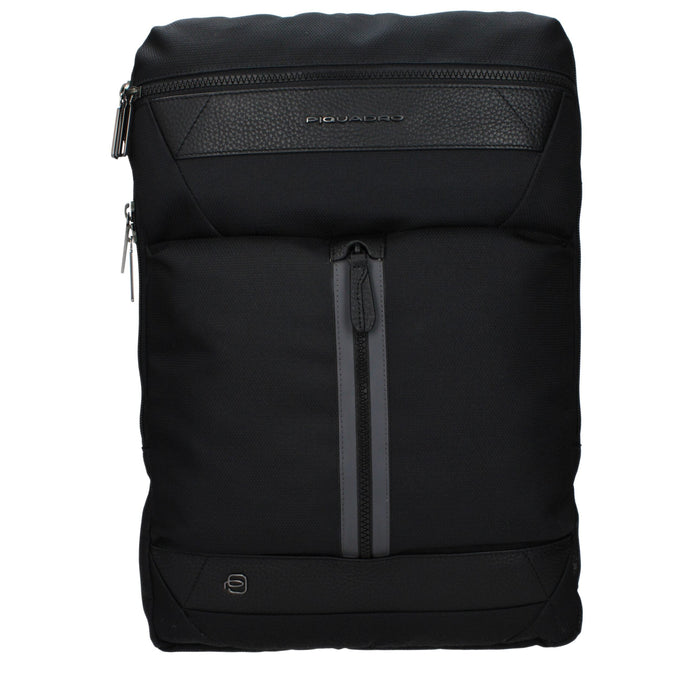 Piquadro Black Fabric Backpack Piquadro