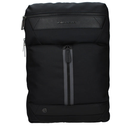 Piquadro Black Fabric Backpack Piquadro