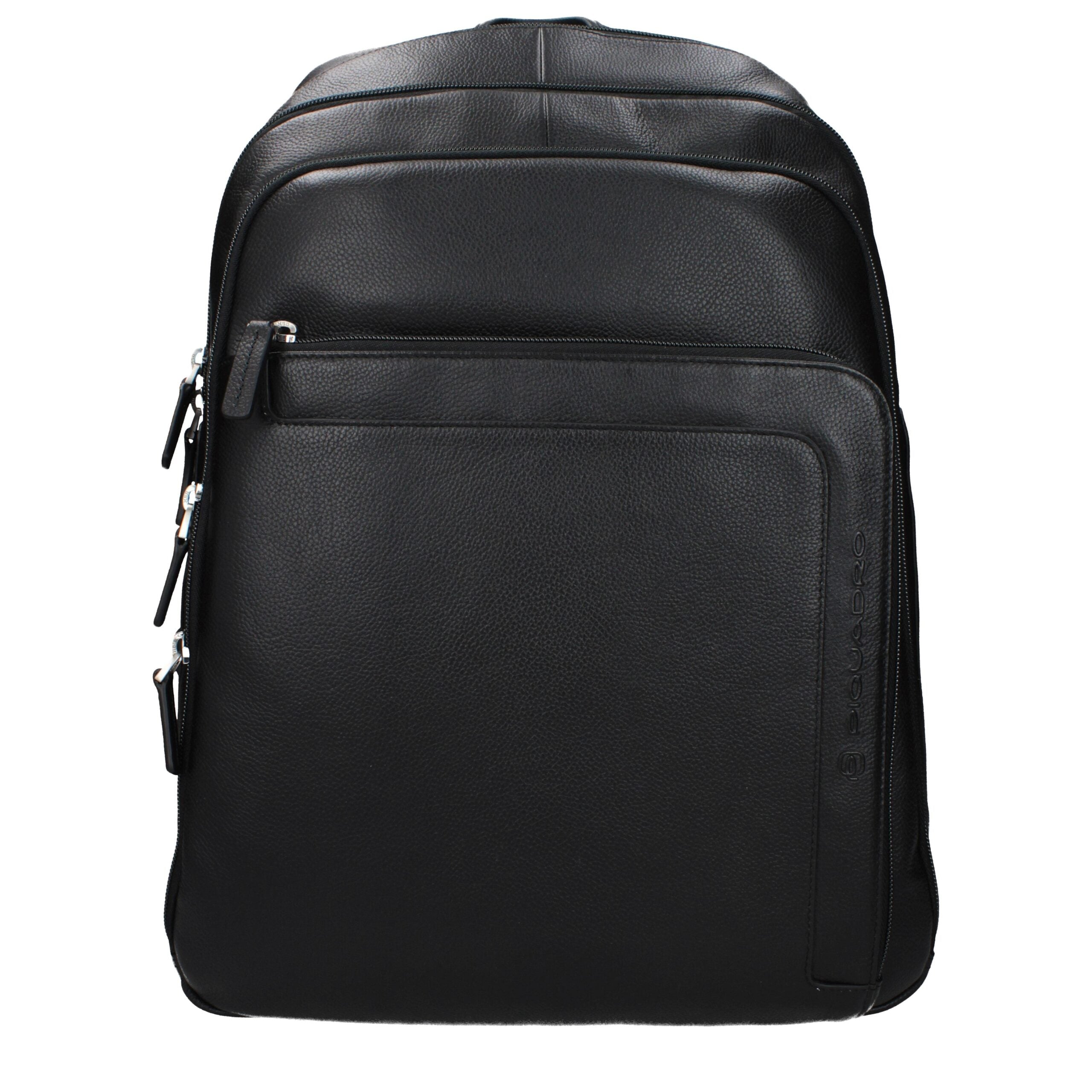 Piquadro Black Leather Backpack Piquadro