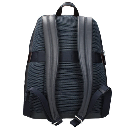 Piquadro Gray Leather Backpack Piquadro