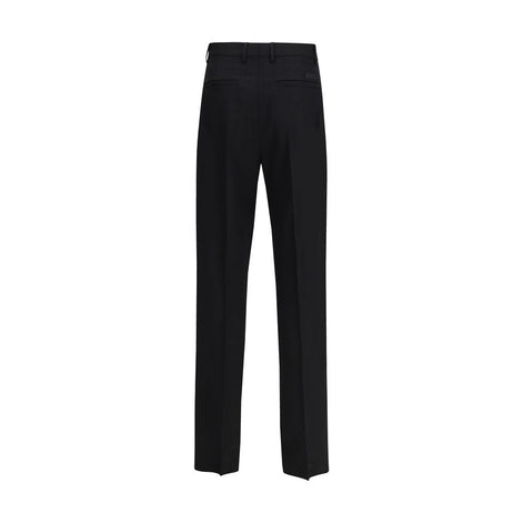 Versace Black Fleece Wool Dress Pants Versace