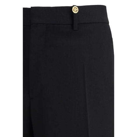 Versace Black Fleece Wool Dress Pants Versace