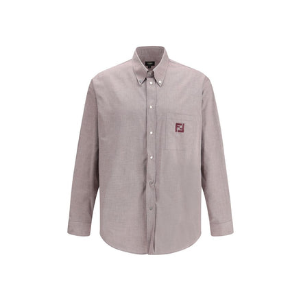 Fendi Bordeaux Cotton Shirt Fendi