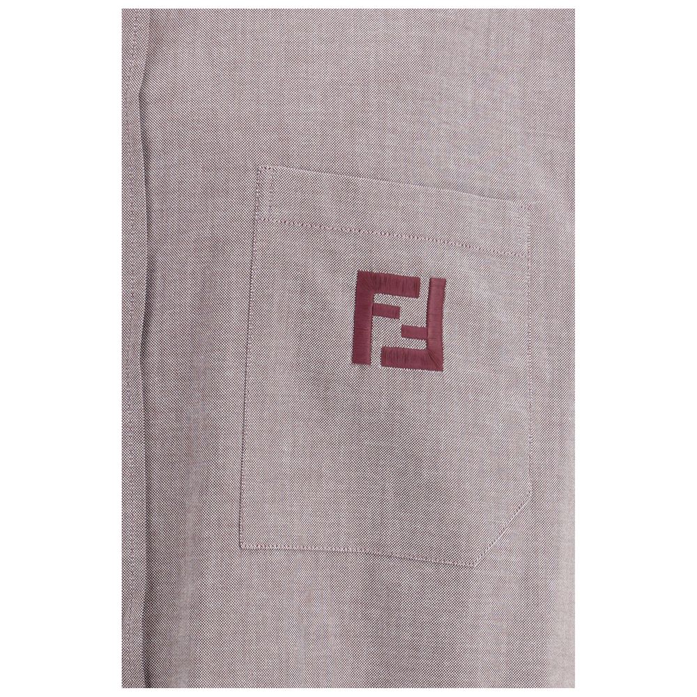 Fendi Bordeaux Cotton Shirt Fendi