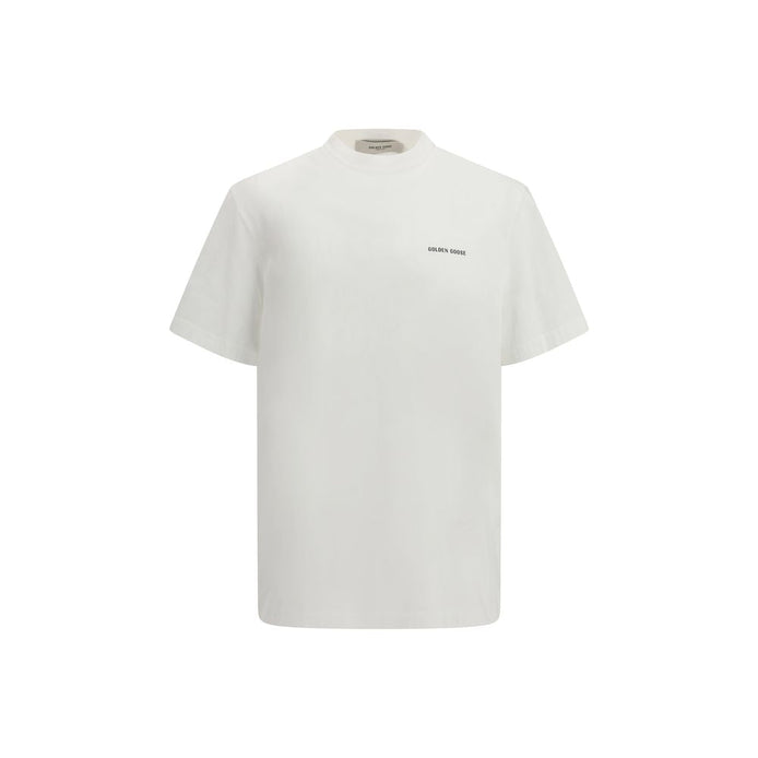 Golden Goose White Cotton T-Shirt Golden Goose