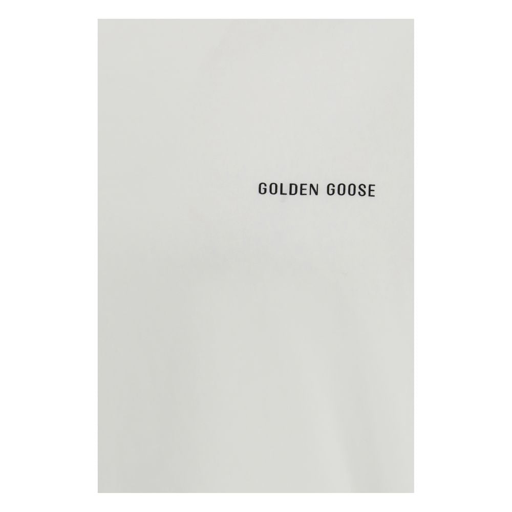 Golden Goose White Cotton T-Shirt Golden Goose