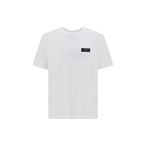Balmain White Cotton T-Shirt Balmain