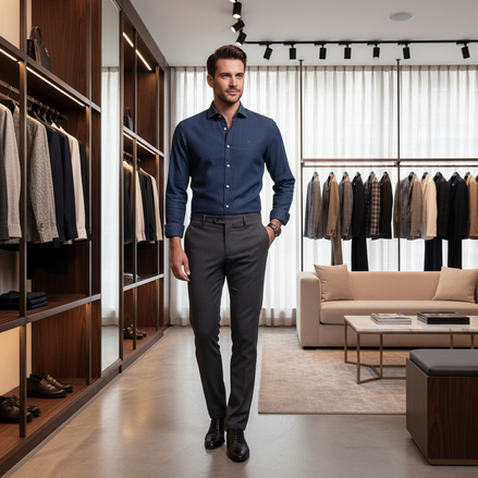 North Sails Blue Cotton Men's Shirt North Sails