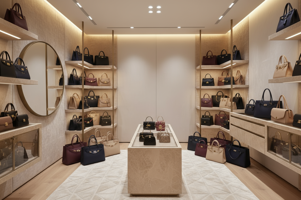 rempli le avec des sacs de luxe